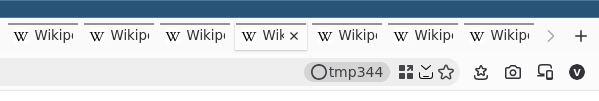 Screenshot of Firefox Nova with rectangular tabs after a custom config is applied.